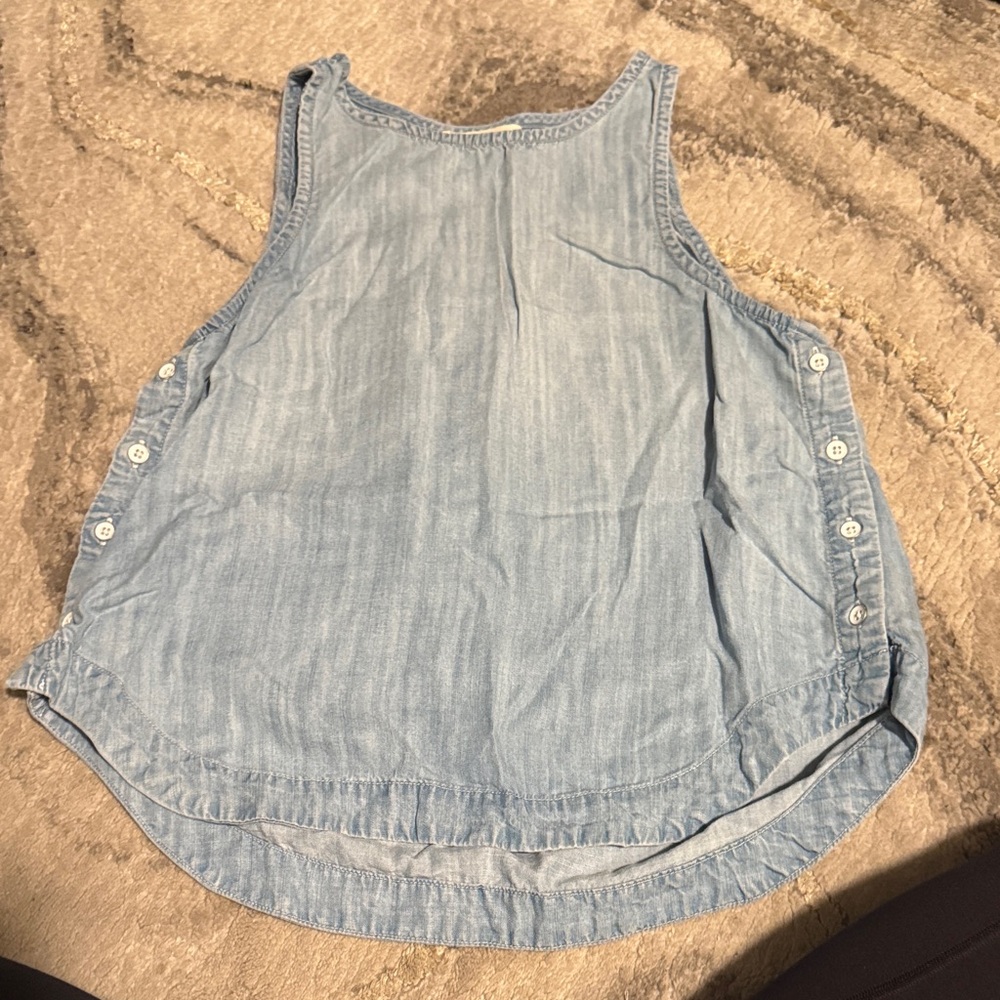 Cloth & Stone Light Blue Sleeveless Top